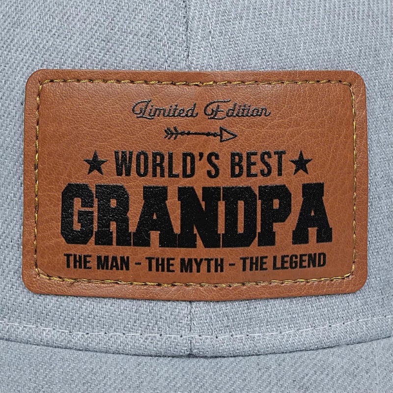 VIOZOFA Men's Hat Gifts - Men Cap Gifts for Christmas Father's Day Birthday Trucker Hat Leather Pattern Baseball Cap - Image 3